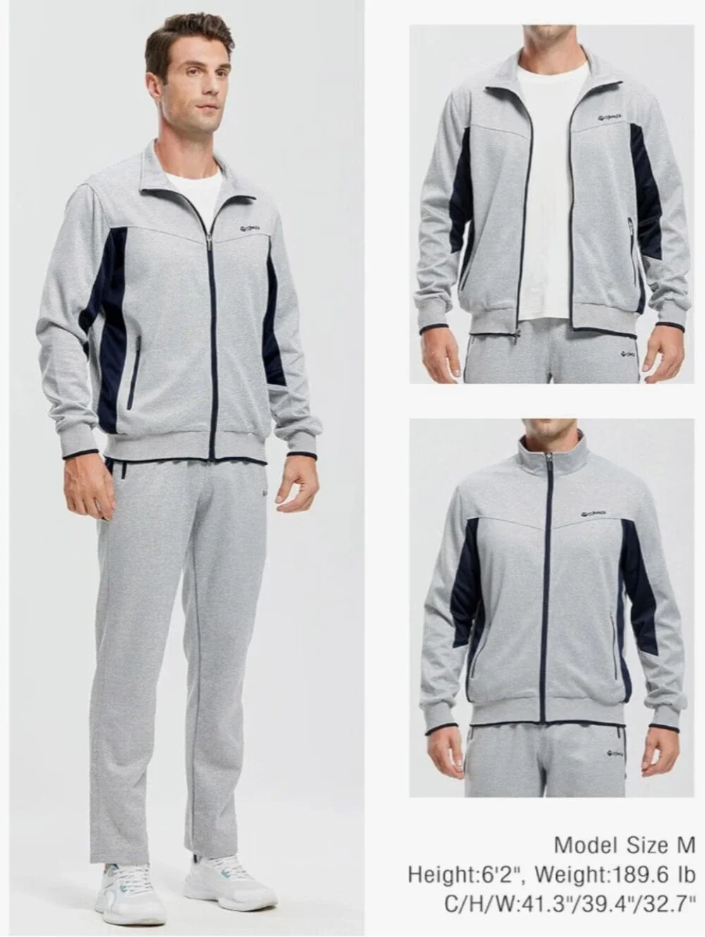 Men's Tracksuit Sweatsuits 2 Piece Set Athletic Jogging Gym Activewear